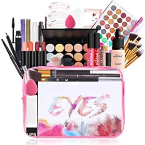 Creamoon Makeup Kit for Women Full Kit All in One Makeup Kit Multipurpose Makeup Kit-Makeup Brush Set,Eyeshadow Palette,Lip Gloss Set,Makeup Bag,Eyebrow Pencil,Mascara and Face Makeup(KIT005C)