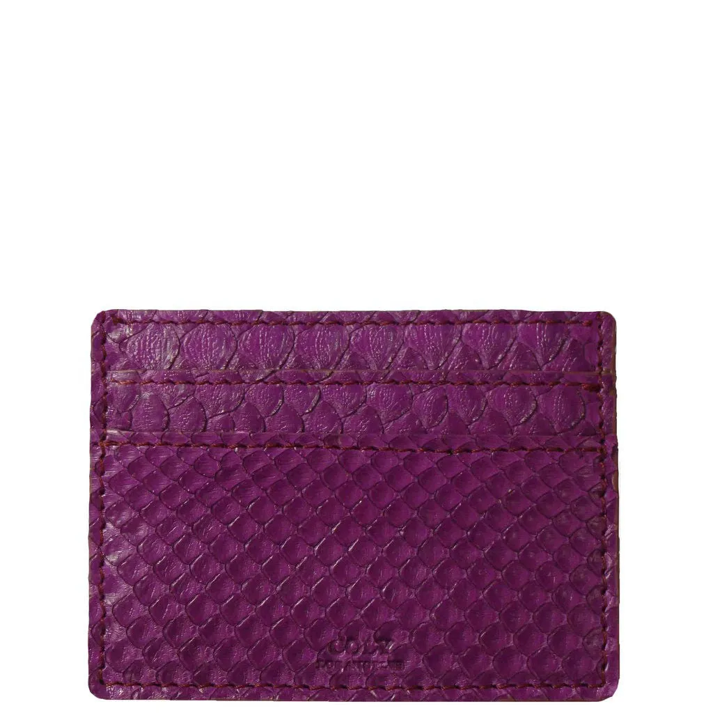 Credit Card Holder in Snakeskin