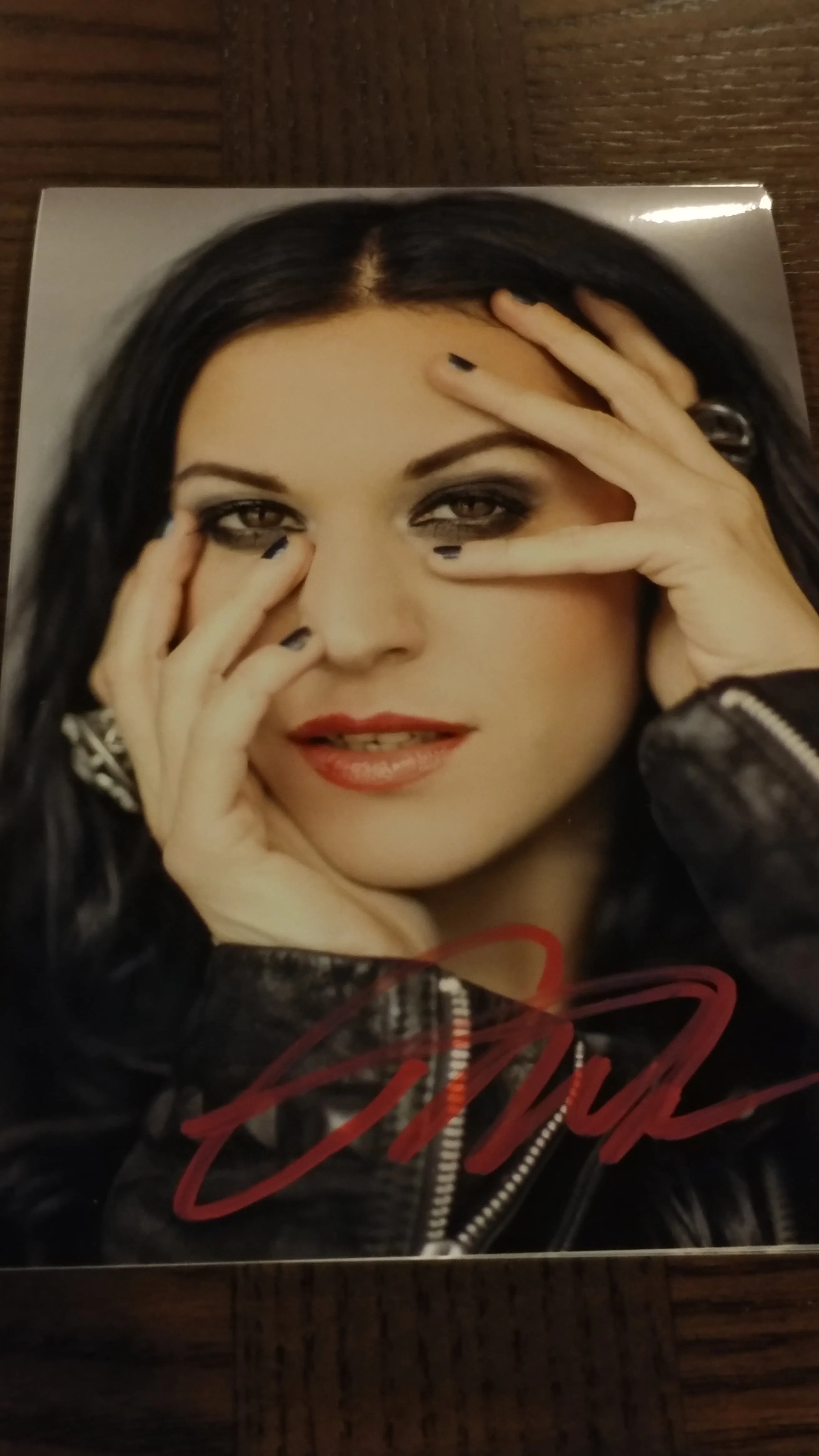 Cristina Scabbia - Peek - Signed Limited Edition Metallic 4x6 Print
