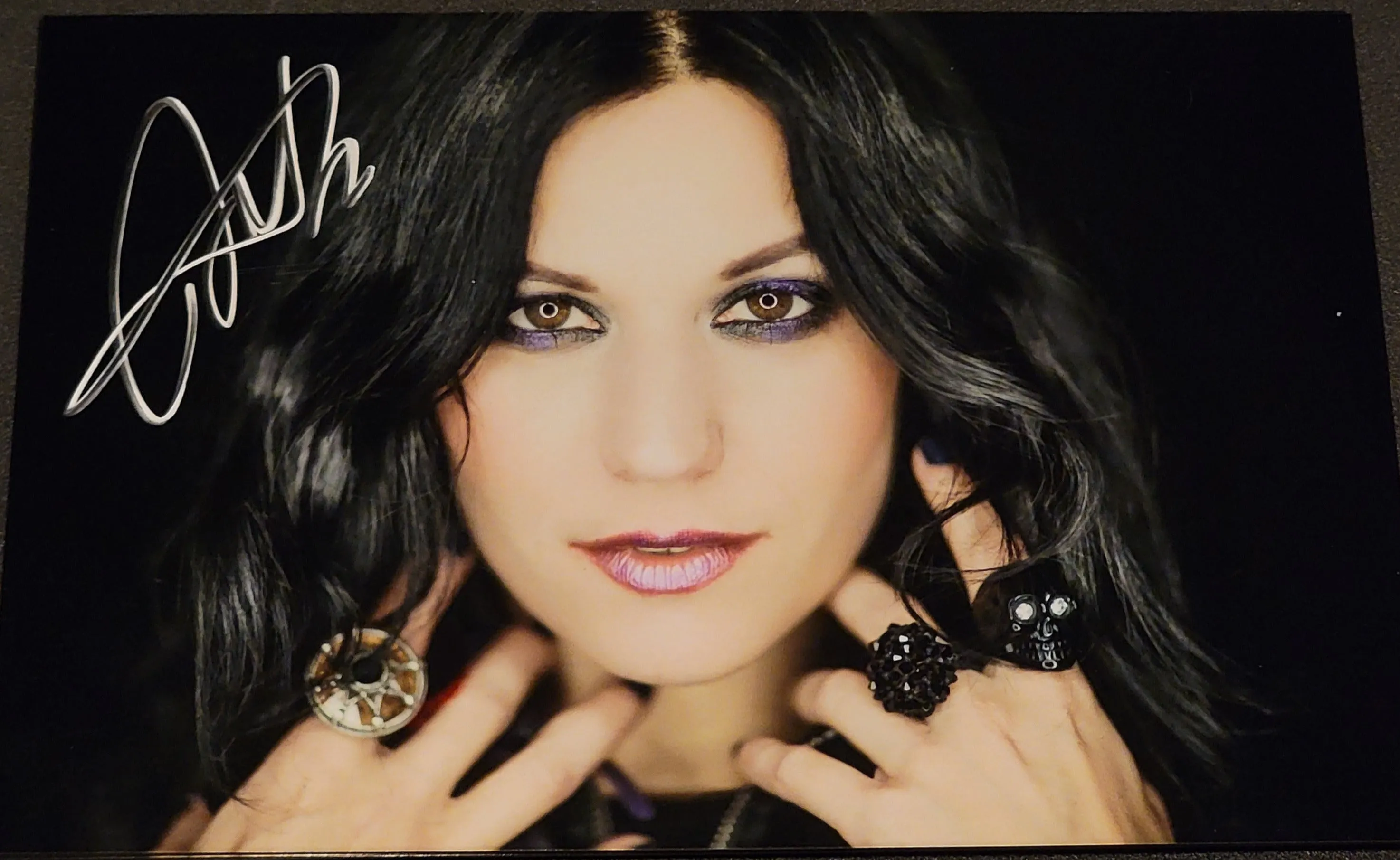 Cristina Scabbia - Ringlight 2 - Signed Limited Edition Metallic Mini Print