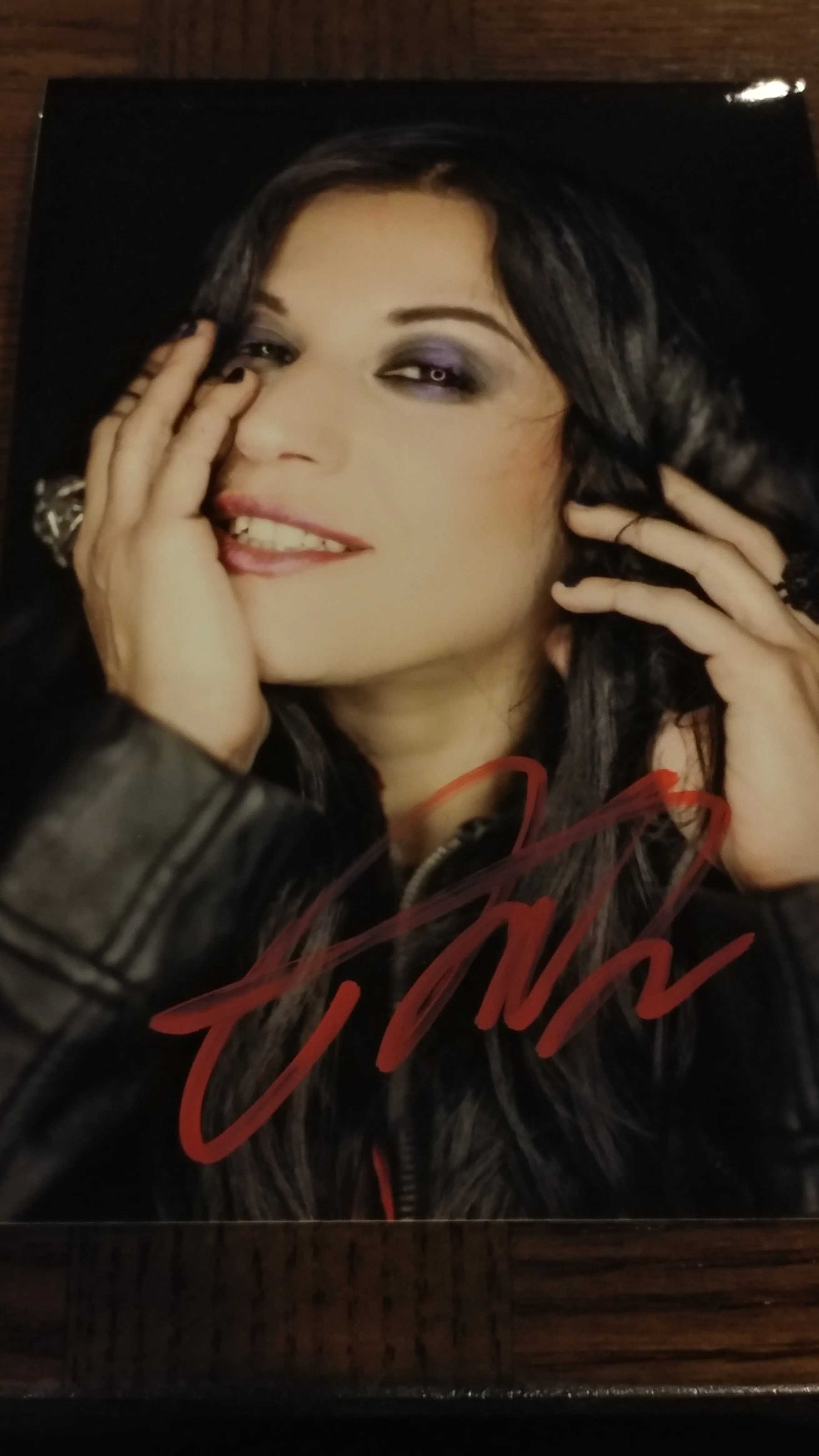 Cristina Scabbia - Smirk - Signed Limited Edition Metallic 4x6 Print