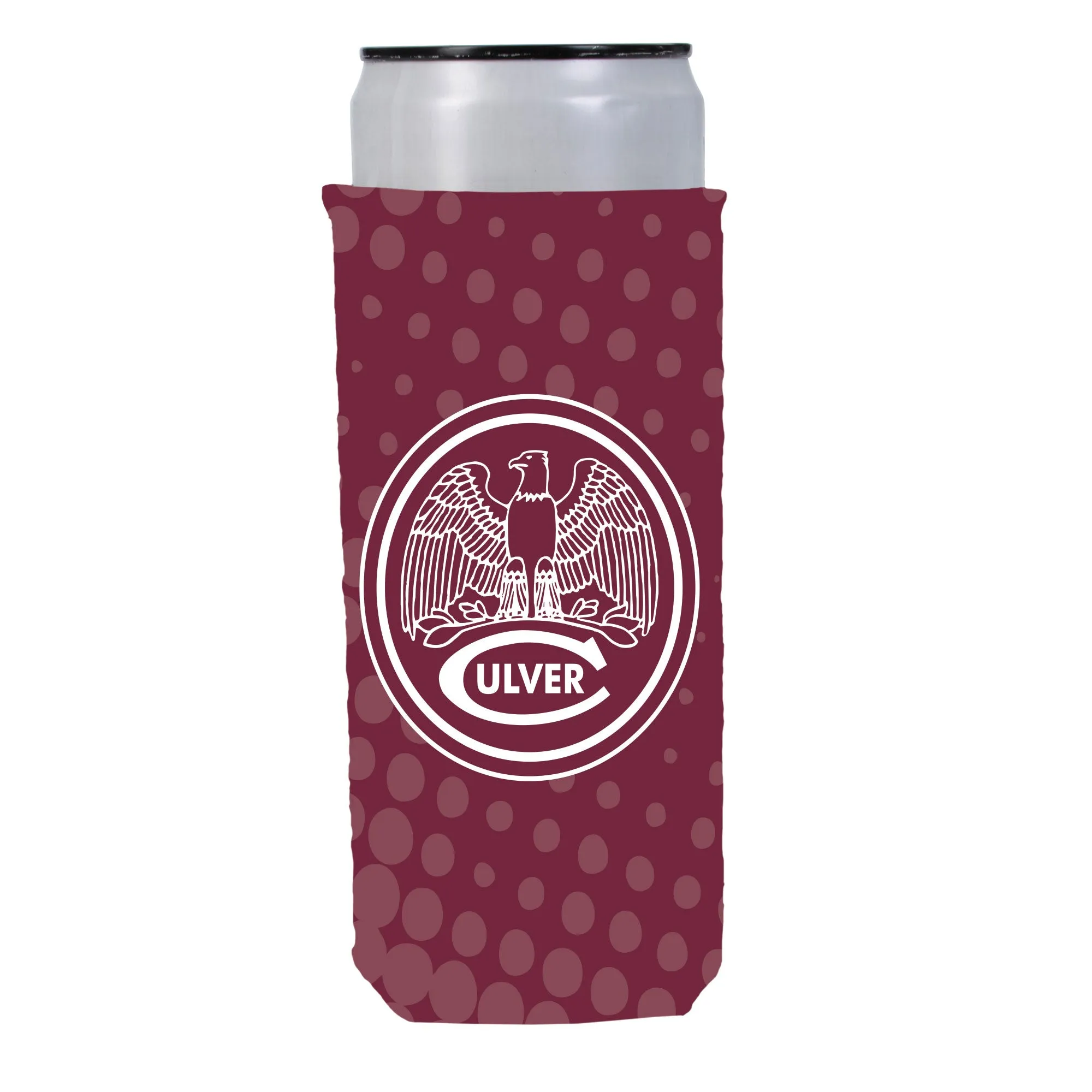 Culver Eagle Britex Slim Can Kooler - Maroon