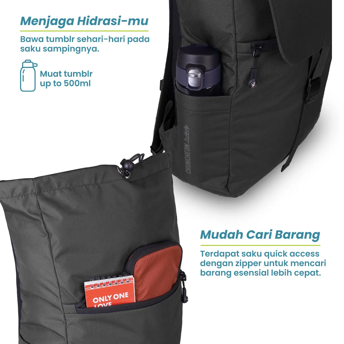 Cuncheon Tas Ransel kantor Torch 22L