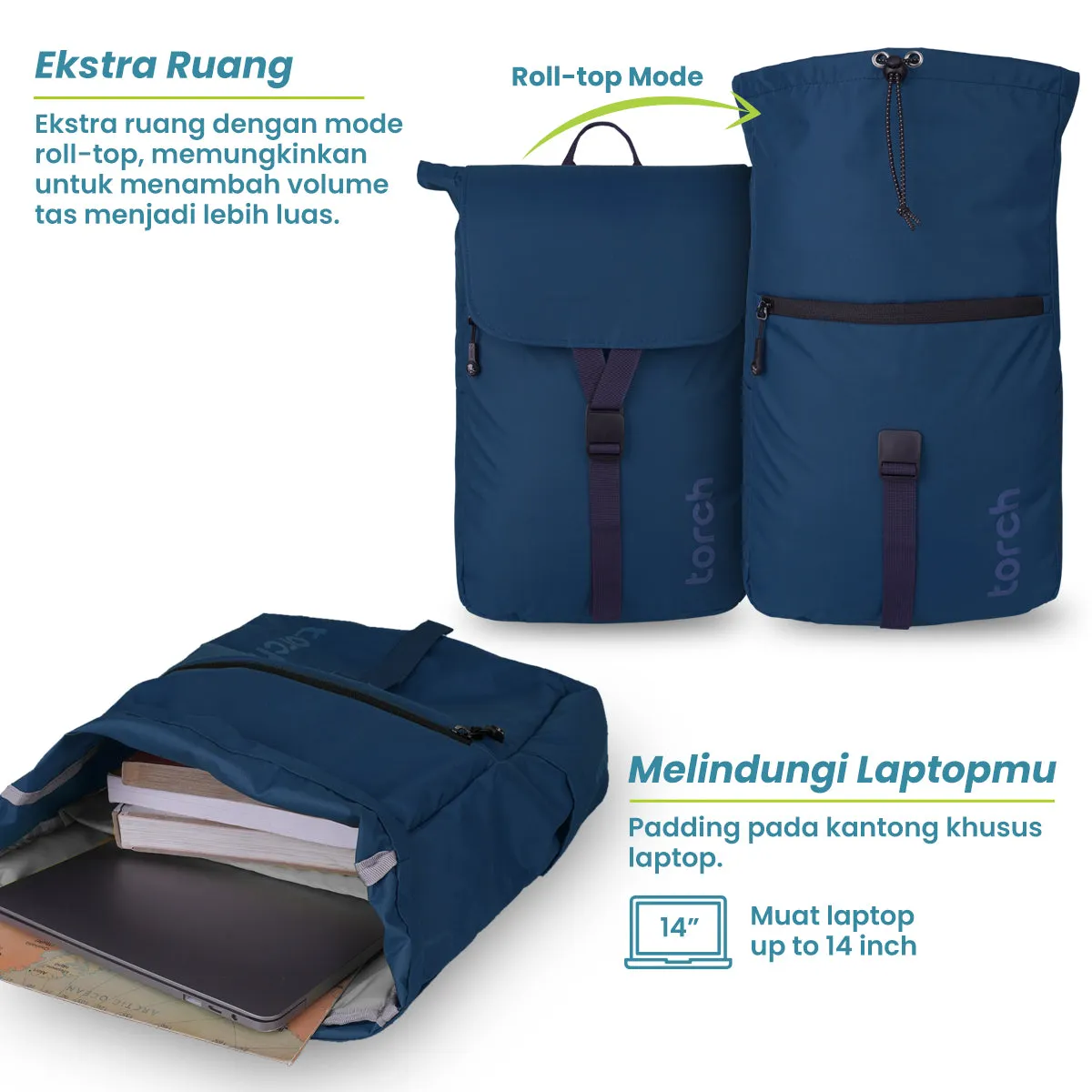 Cuncheon Tas Ransel kantor Torch 22L