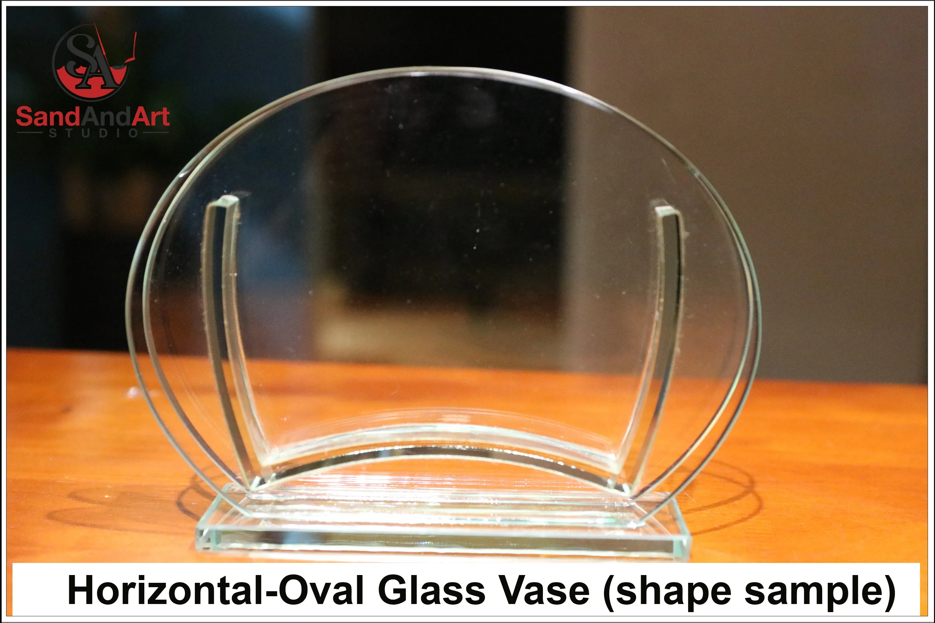 Custom Your Photos into Glass Vase (  7.0"x9.8" ) by Sand  - FREE SHIPPING