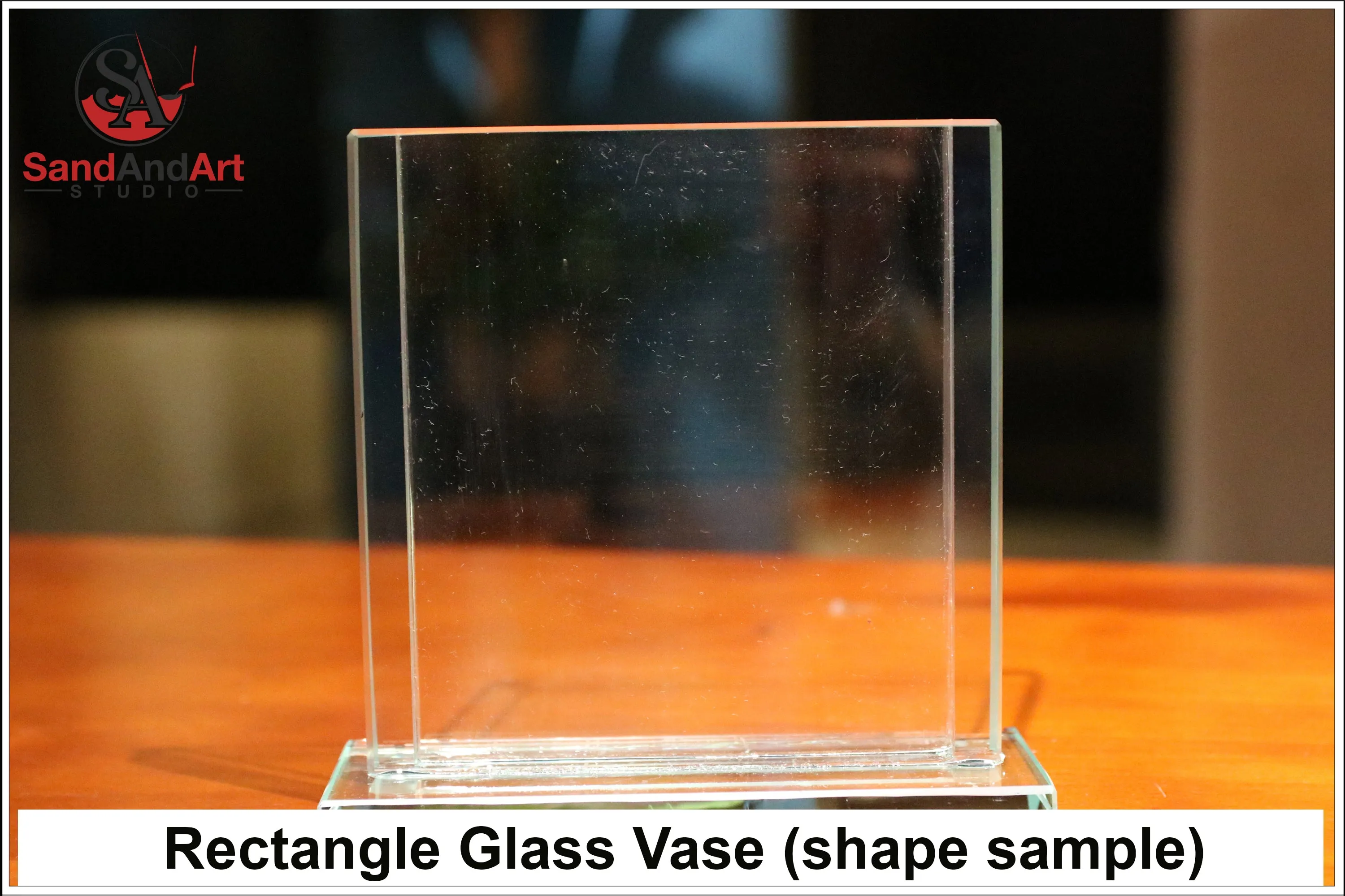 Custom Your Photos into Glass Vase (  7.0"x9.8" ) by Sand  - FREE SHIPPING