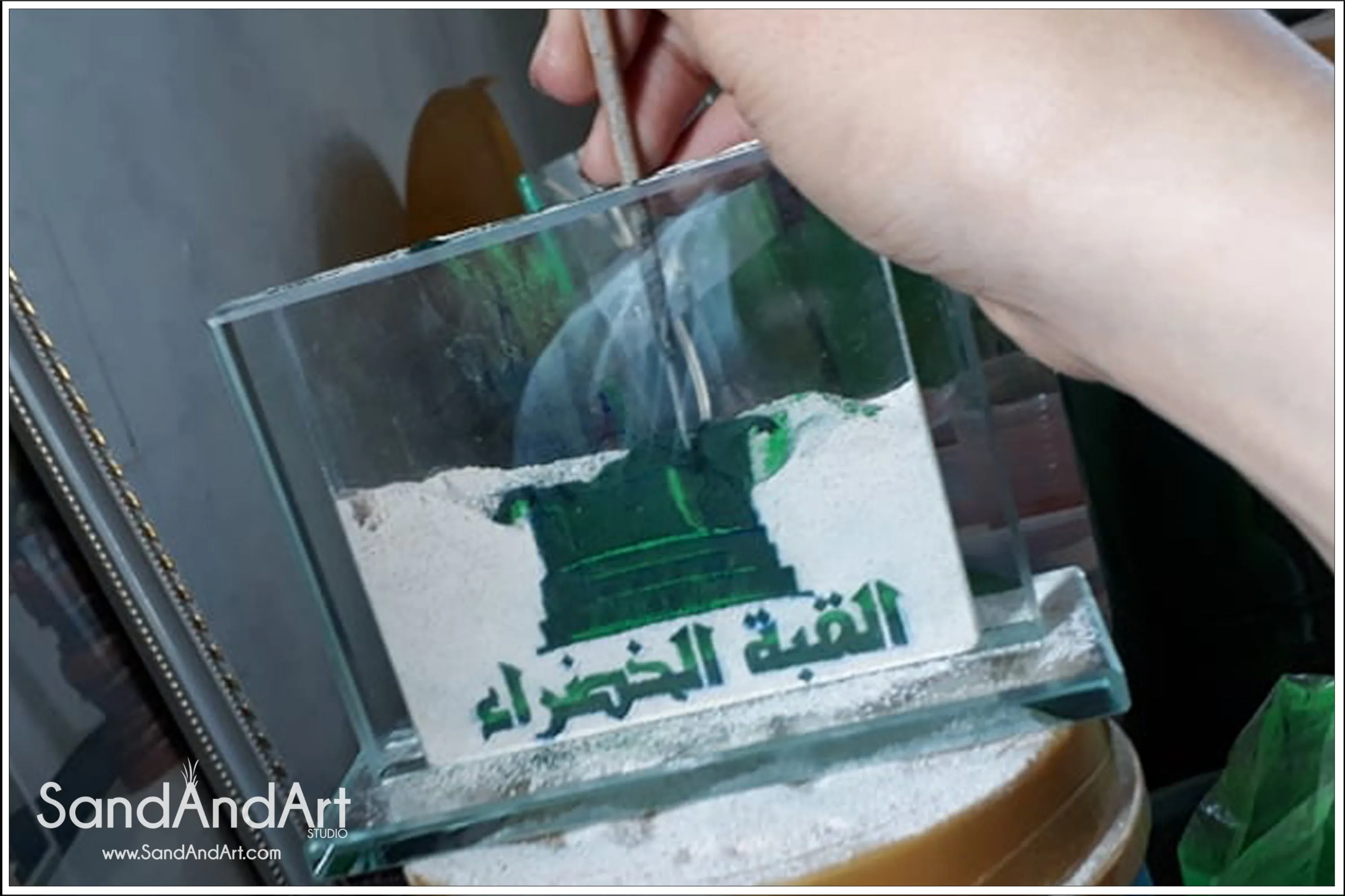 Custom Your Photos into Glass Vase by Sand  | Sand Portrait | SAND ART | (Small Size)
