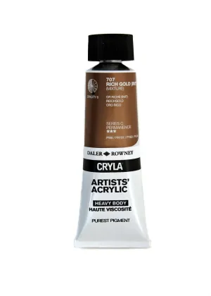 Daler Rowney CRYLA Artists Acrylic 75ml Tubes-  RICH GOLD (IMIT)