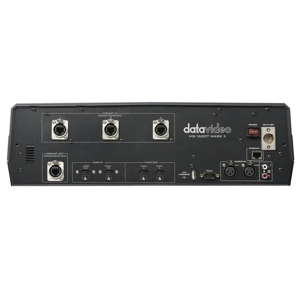 Datavideo HS-1600T Mark II 4-Channel HD/SD HDBaseT Portable Video Streaming Studio