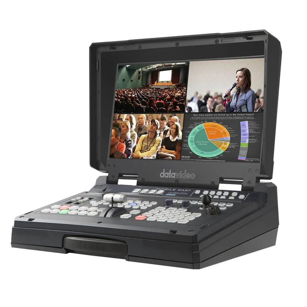 Datavideo HS-1600T Mark II 4-Channel HD/SD HDBaseT Portable Video Streaming Studio