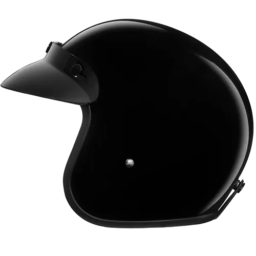 Daytona Cruiser with Visor in Hi-Gloss Black