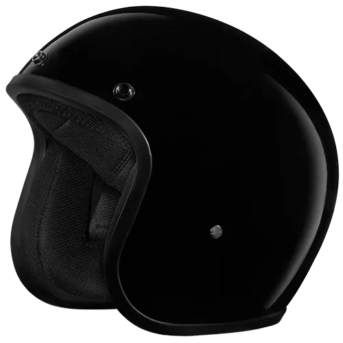Daytona Cruiser with Visor in Hi-Gloss Black