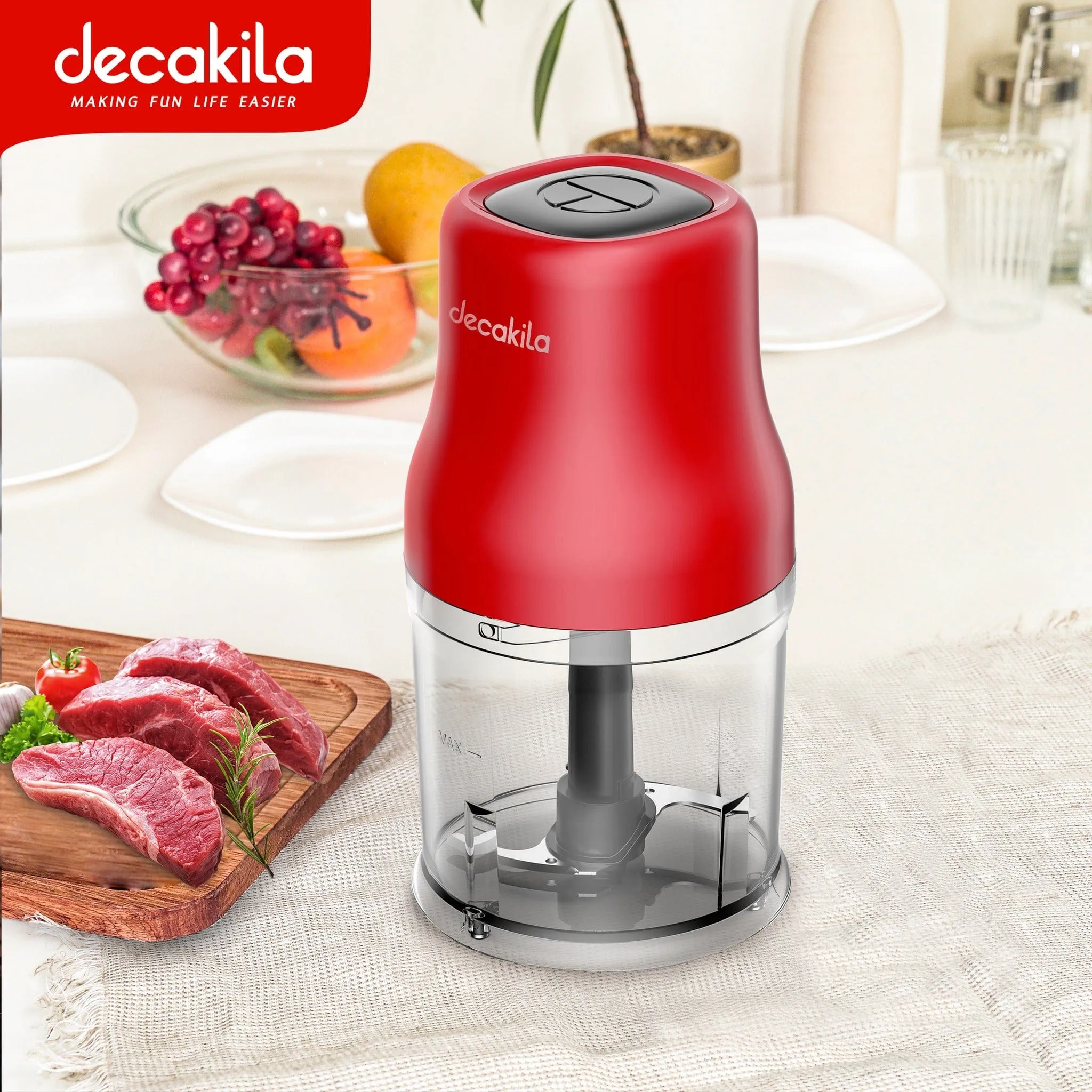 Decakila 0.36L Mini Chopper 200W - KEMG001W
