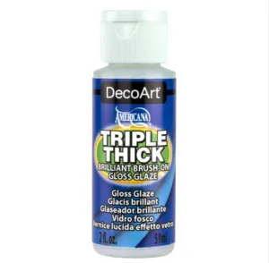DecoArt Triple Thick 2oz. Brilliant Brush On Gloss Glaze {H20}