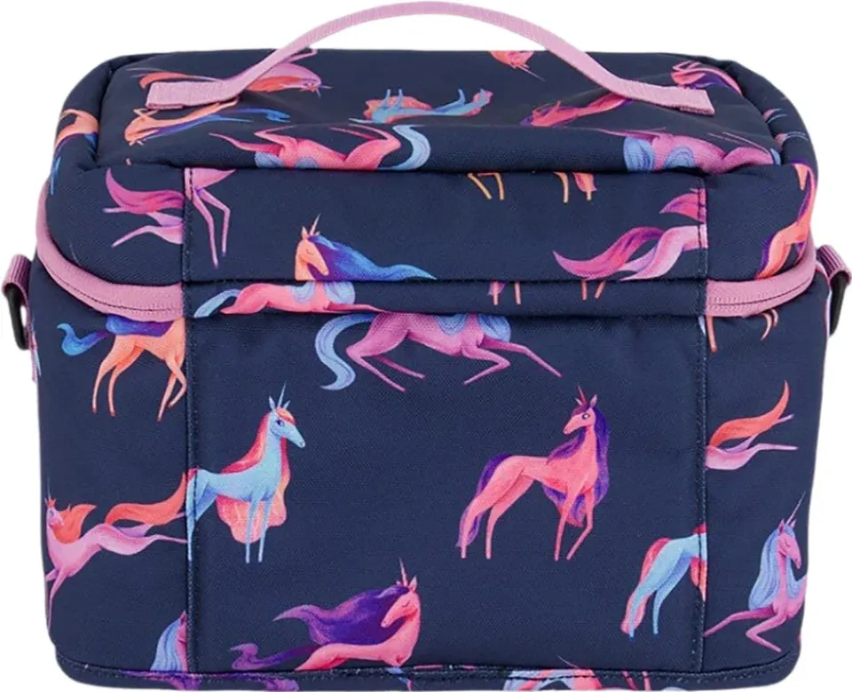 deux par deux Printed Lunch Box - Navy Blue Unicorn