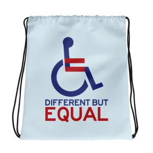 Different but Equal (Disability Equality Logo) Drawstring Bag