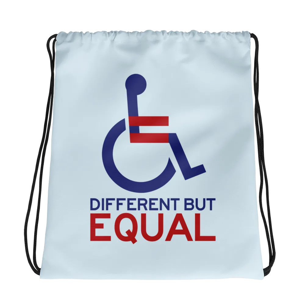 Different but Equal (Disability Equality Logo) Drawstring Bag