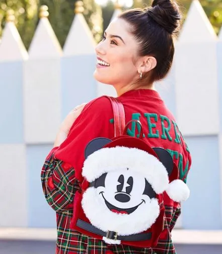 Disney Santa Mickey Mouse Mini Backpack by Loungefly