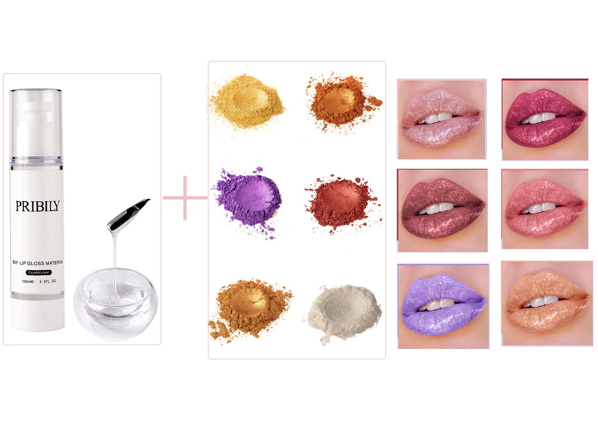 DIY Lip Gloss Set 150ml Crystal Clear