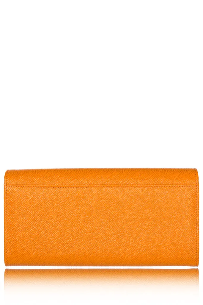 DOLCE & GABBANA CARMEL Safran Leather Wallet