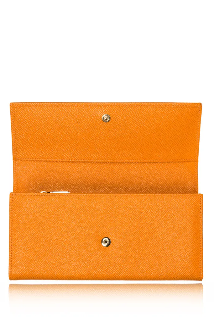 DOLCE & GABBANA CARMEL Safran Leather Wallet