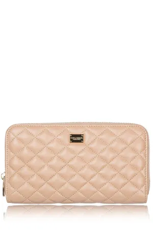 DOLCE & GABBANA PORTAMONETE Ivory Leather Wallet