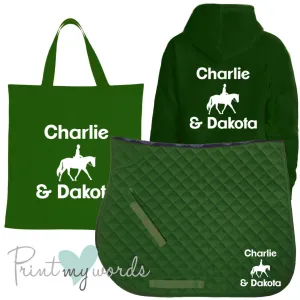 'Dolly' Ladies Personalised Matching Equestrian Set - Dressage Design