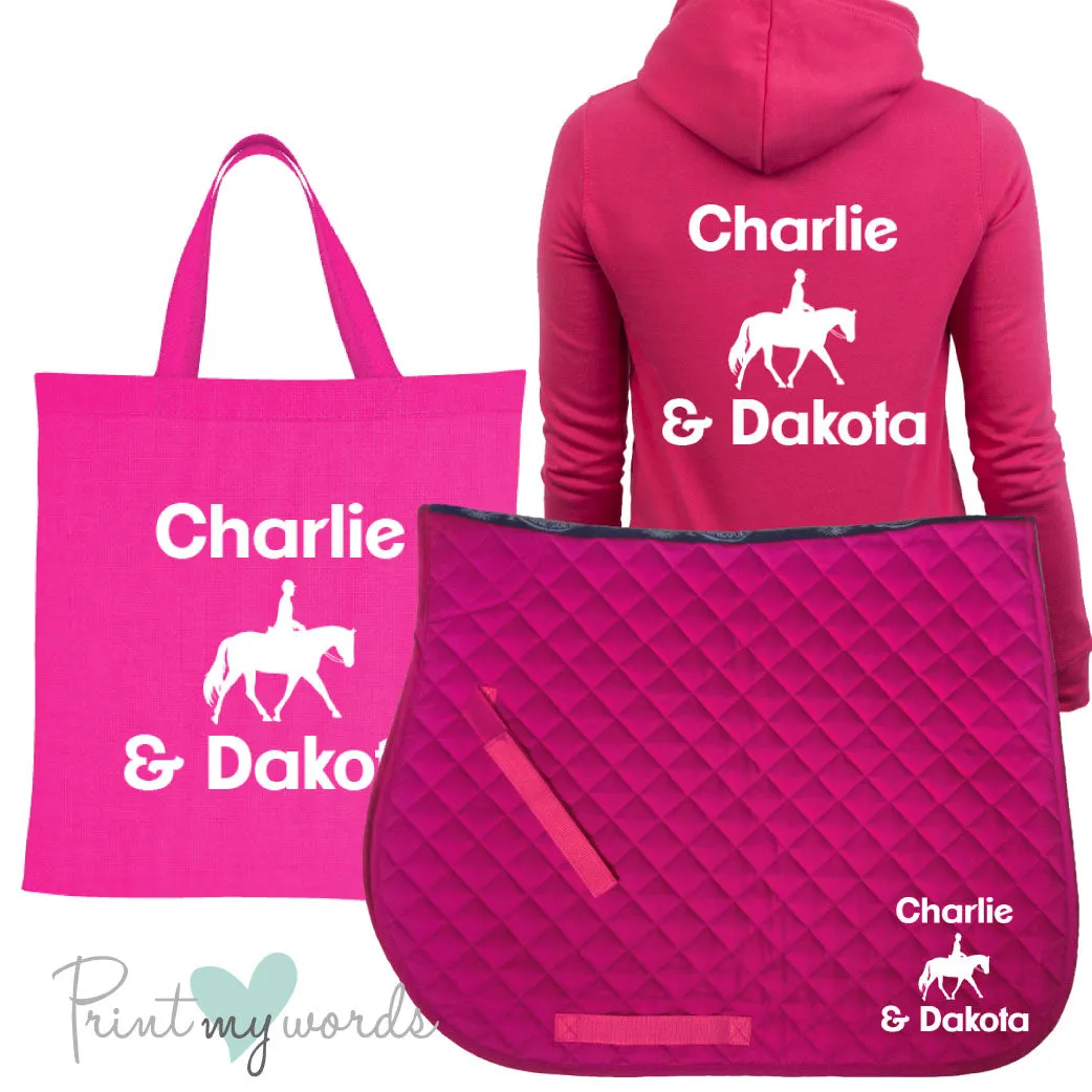 'Dolly' Ladies Personalised Matching Equestrian Set - Dressage Design