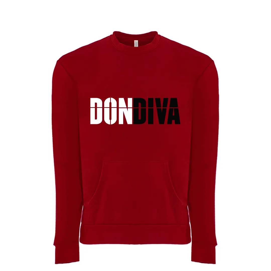 Don Diva Logo Front Pocket Sweatshirt (Unisex)