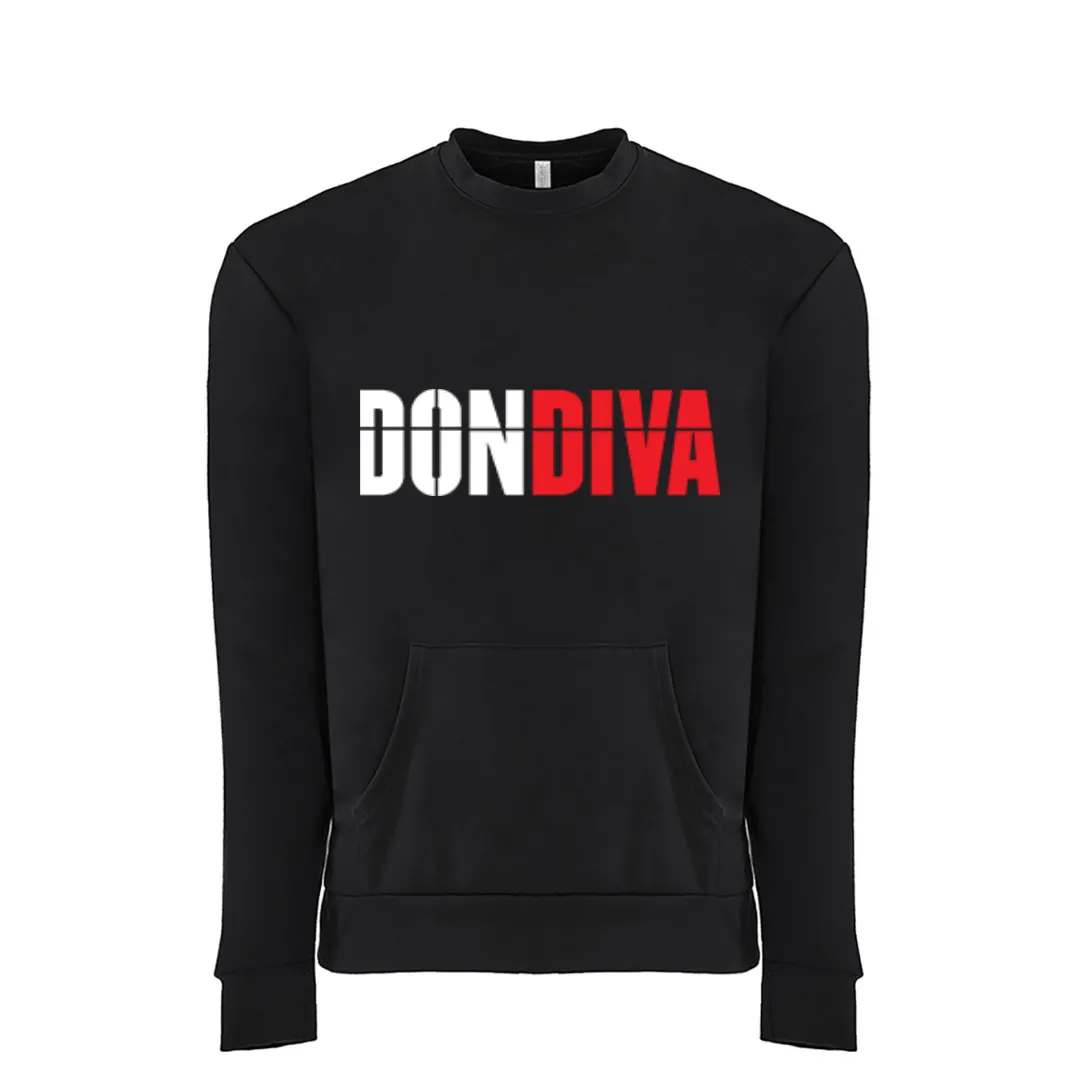 Don Diva Logo Front Pocket Sweatshirt (Unisex)