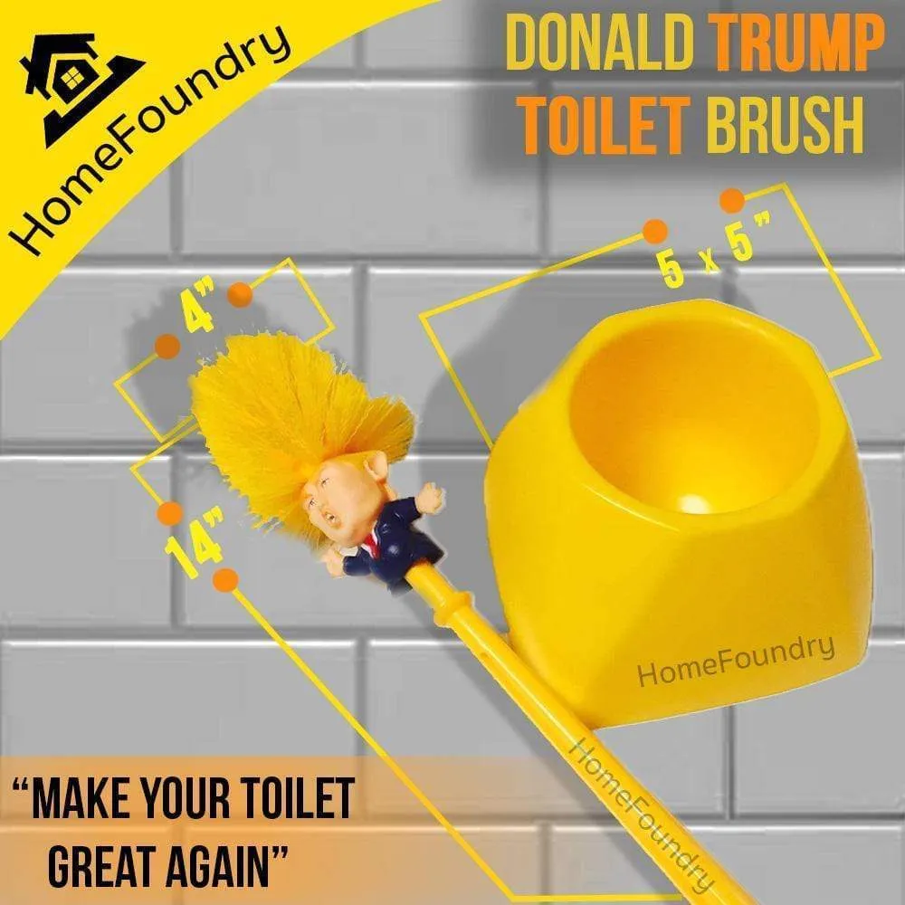 Donald Trump Toilet Brush Toilet Paper Bundle Funny Political Gag