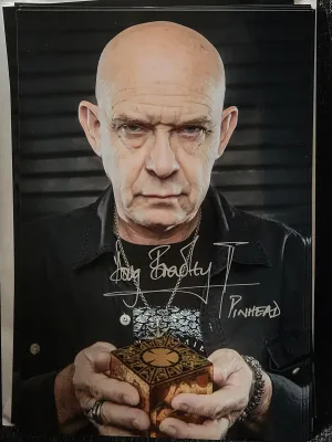Doug Bradley - Pinhead - autographed metallic 8x12 print