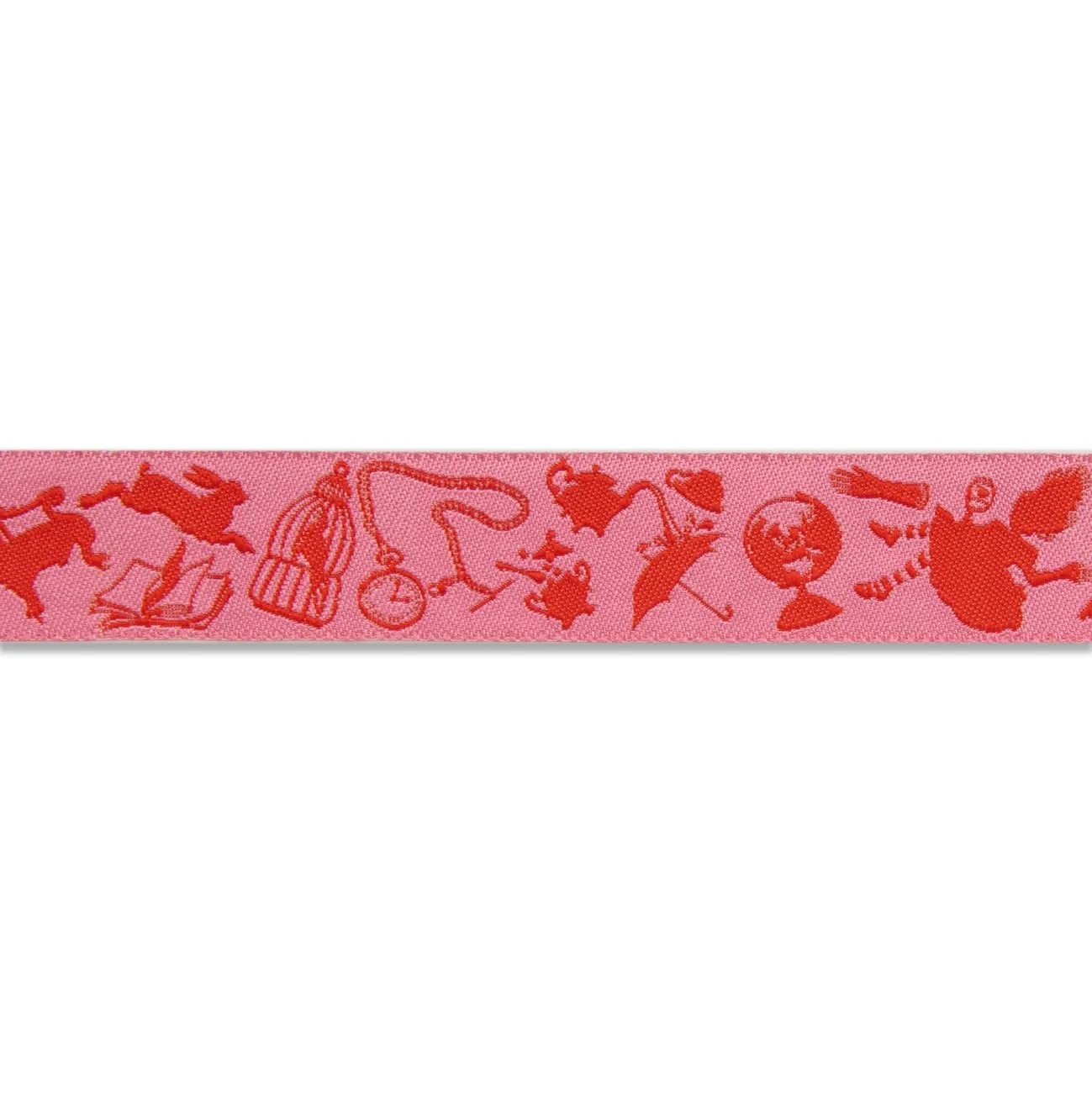 Down the Rabbit Hole Ribbon - Pink - 7/8" - Wonder - Tula Pink