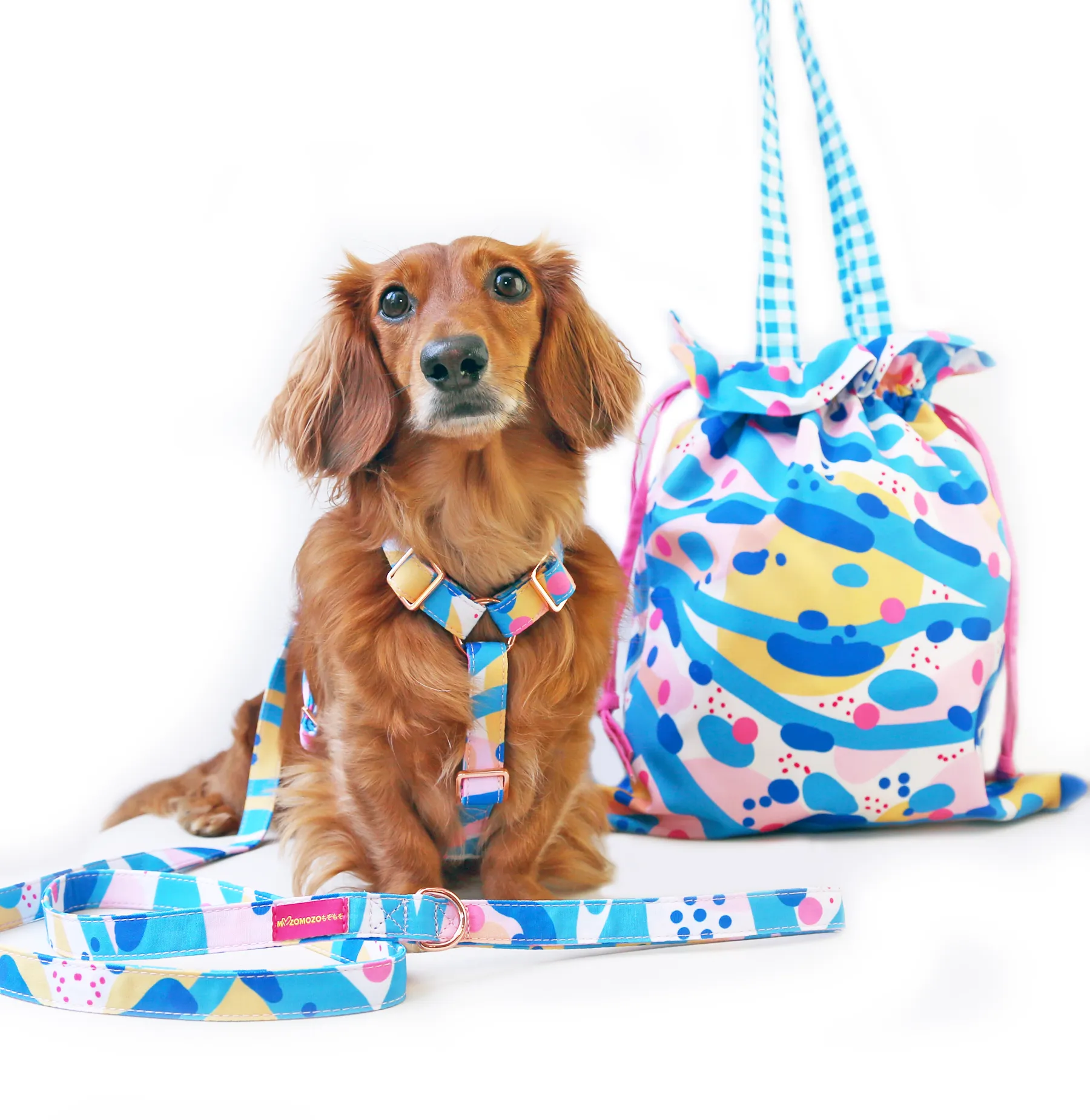 Drawstring tote bag - Ocean squidge