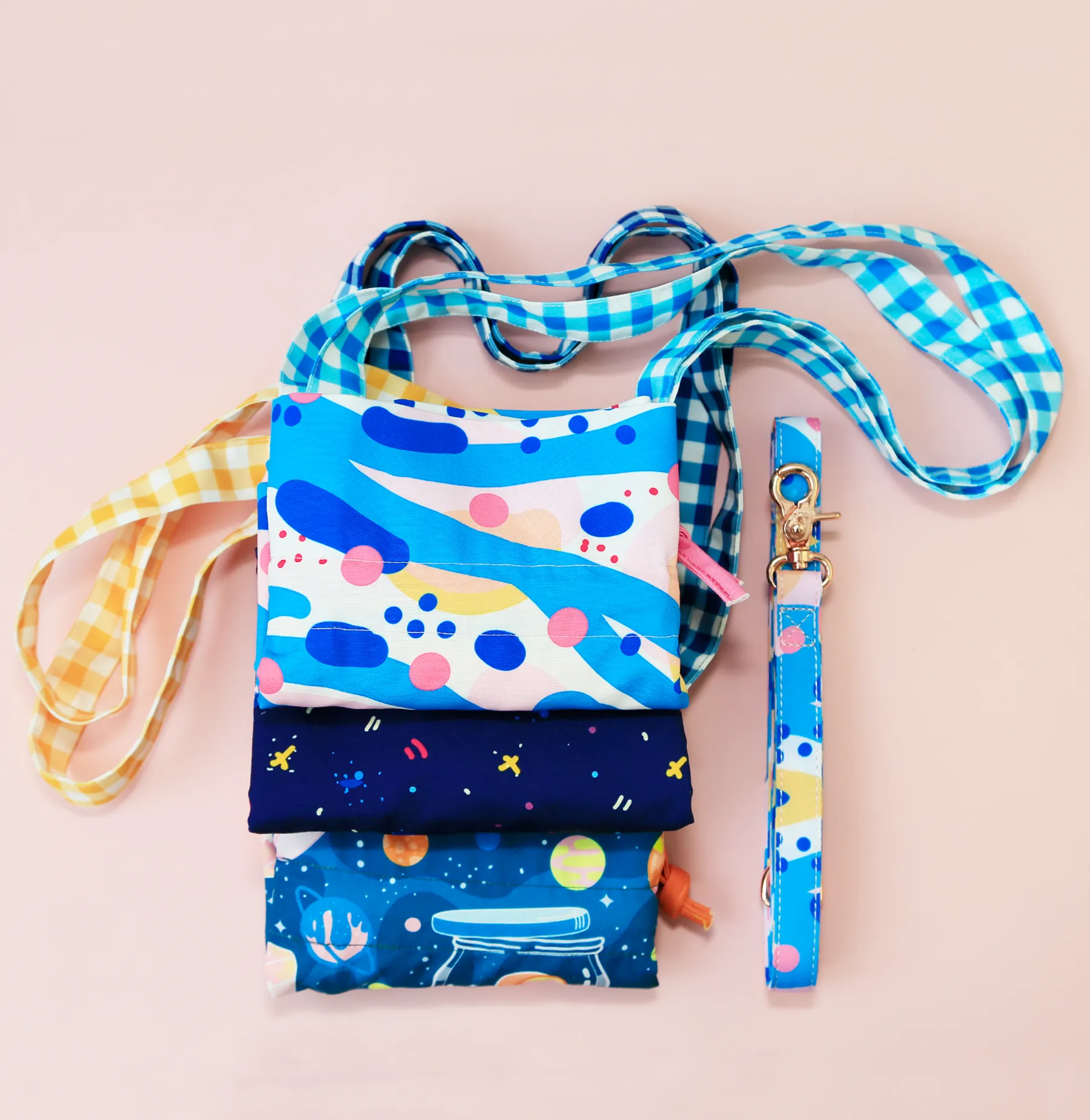 Drawstring tote bag - Ocean squidge