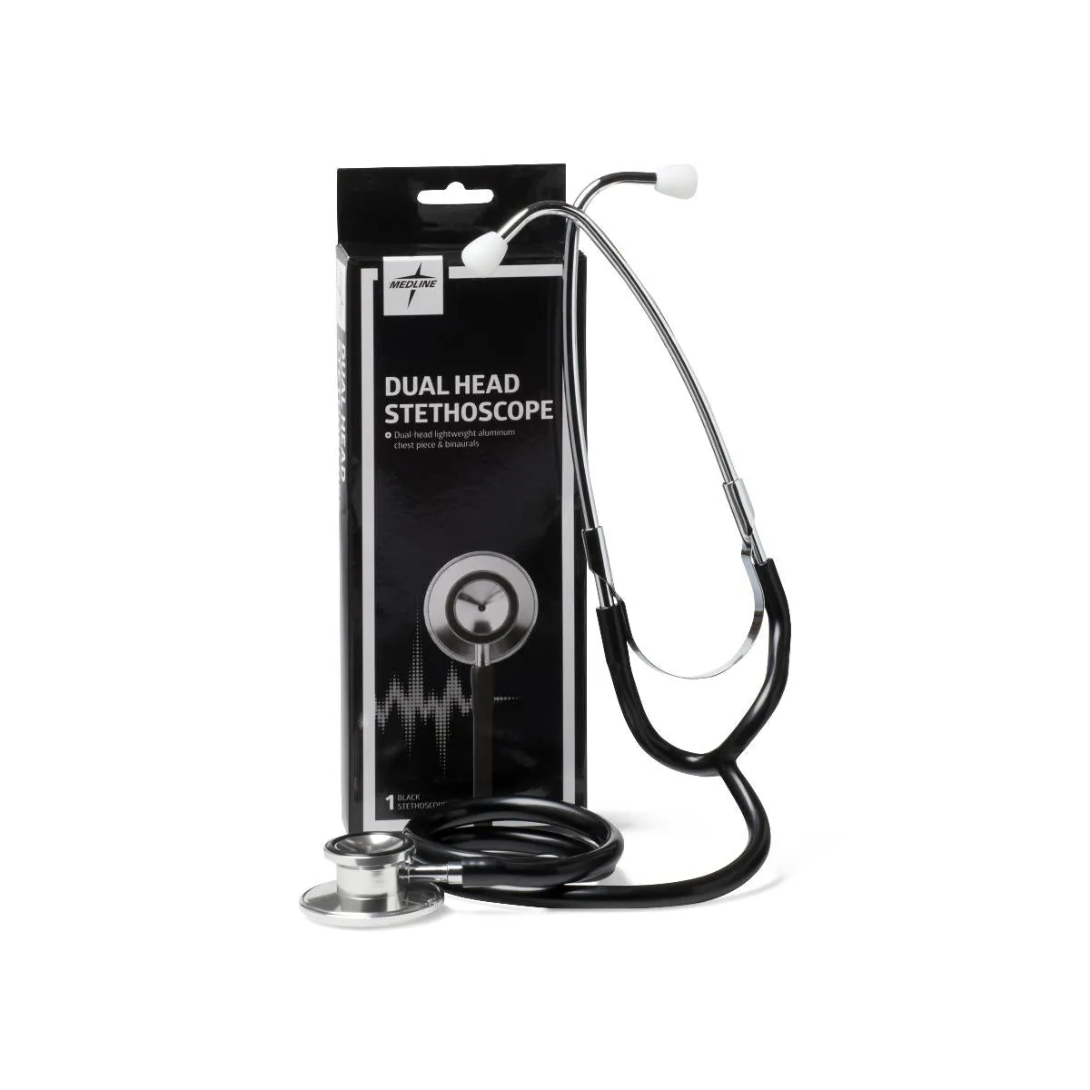 Dual-Head Stethoscope, Black