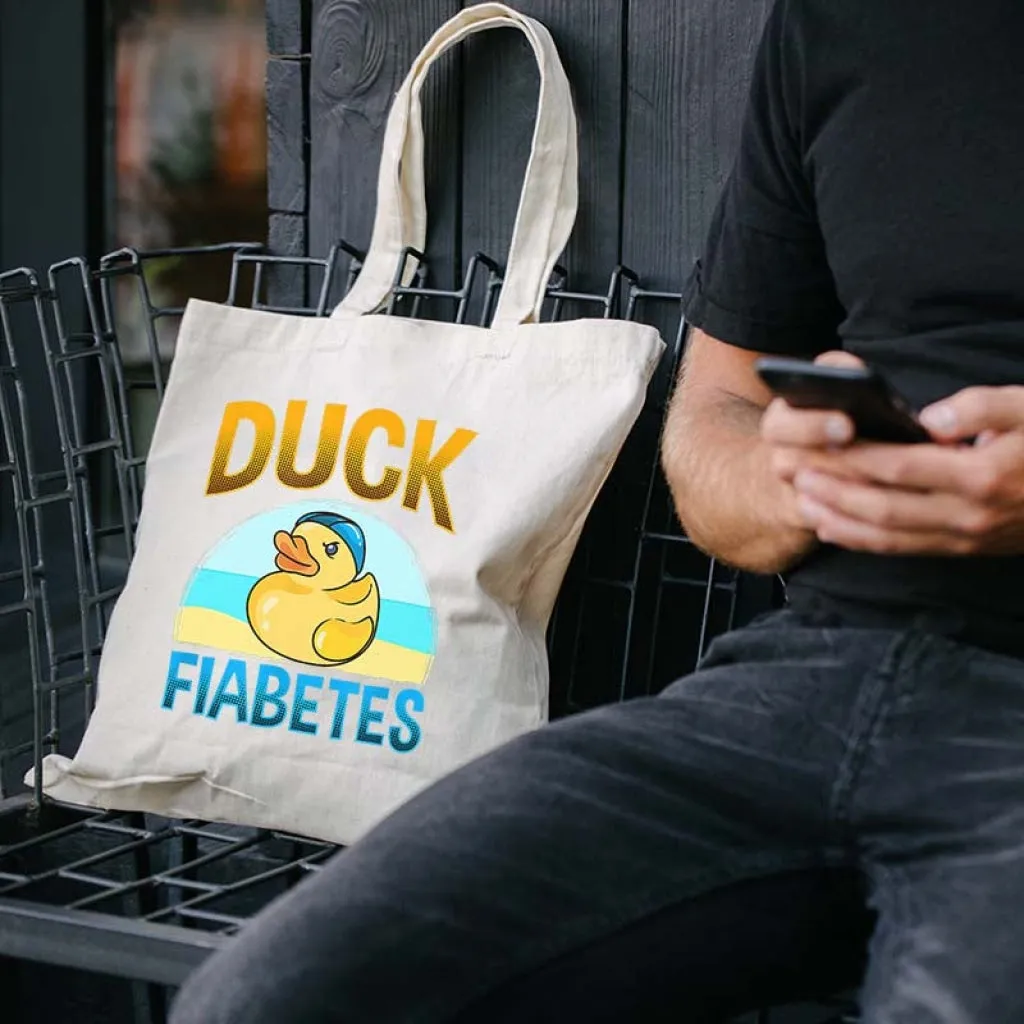 Duck Fiabetes - Cotton Tote bag