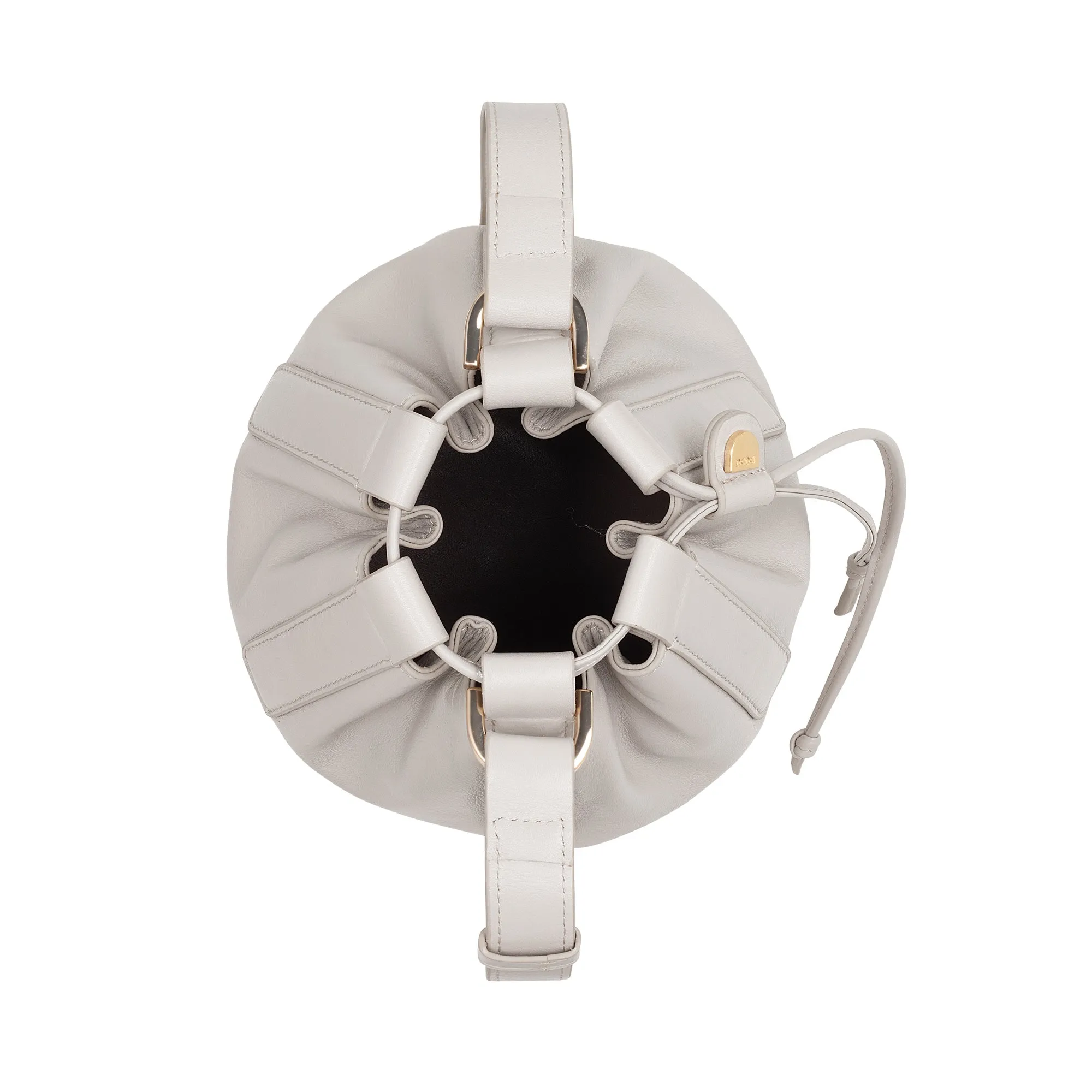 DUDU Bag with large leather women's bucket with adjustable shoulder strap and coulisse closure - Elegant, spacious and practical bag for everyday use and special occasions