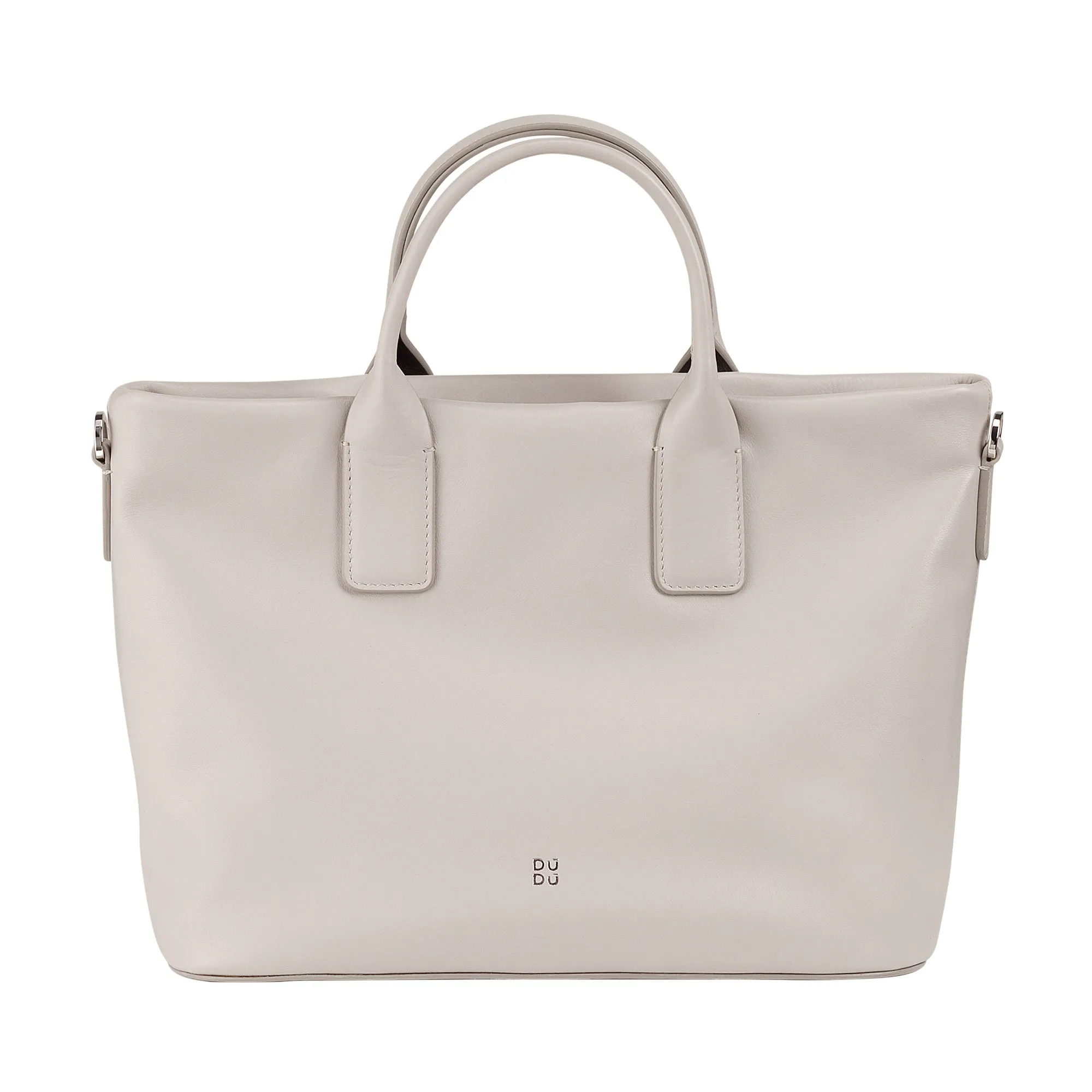 DUDU Women's hand bag in leather with shoulder strap, small shoulder bag with zipper and detachable shoulder strap, colorful elegant bag