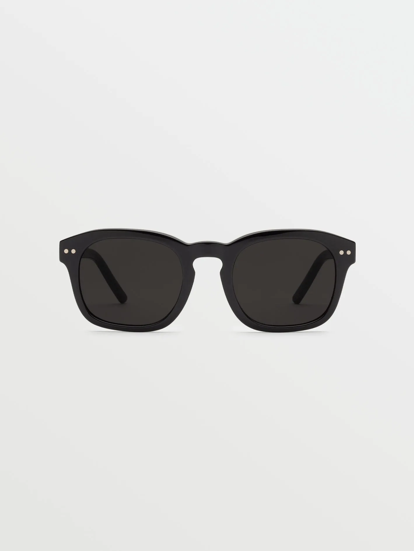 Earth Tripper Gloss Black Sunglasses (Gray Lens) - BLACK