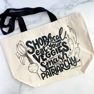 Eat Your Veggies Market Tote Bag