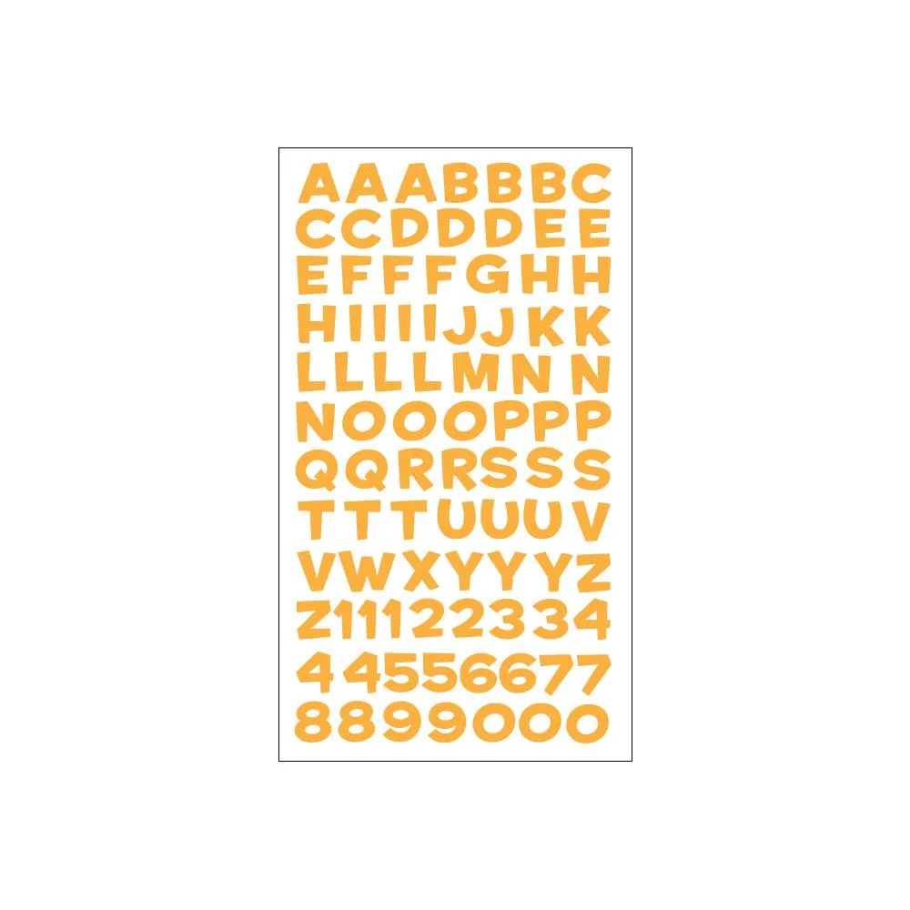 EK Success Sticko Stickers - Small Fun House Yellow Metallic Alpha