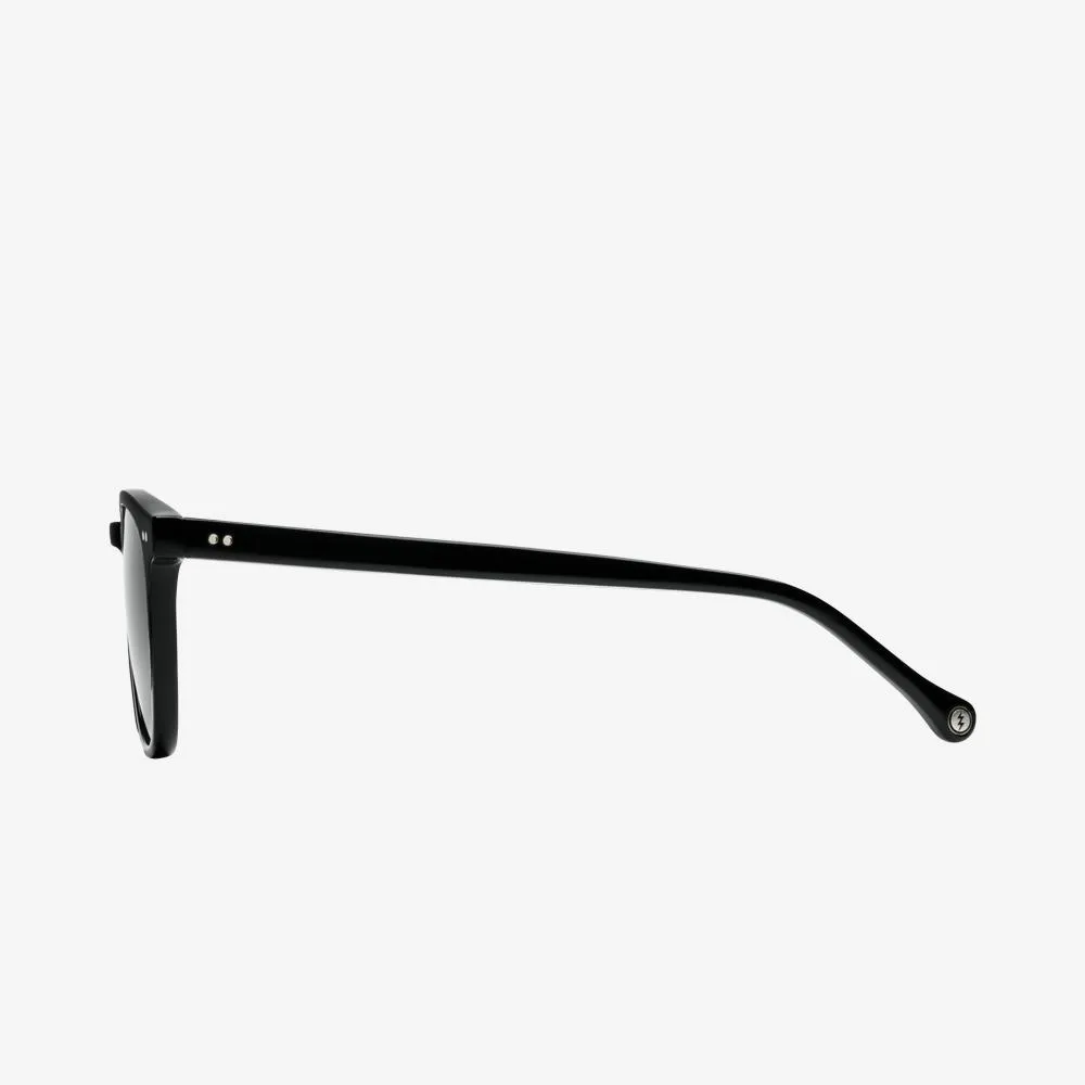 Electric Oak Sunglasses - Gloss BlackBio Acetate/Grey Polarized