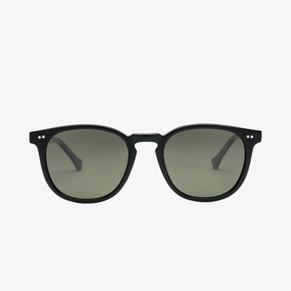 Electric Oak Sunglasses - Gloss BlackBio Acetate/Grey Polarized