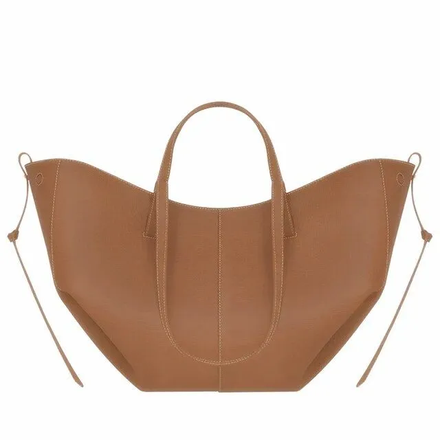 Elegant Large Leather Shoulder Bag