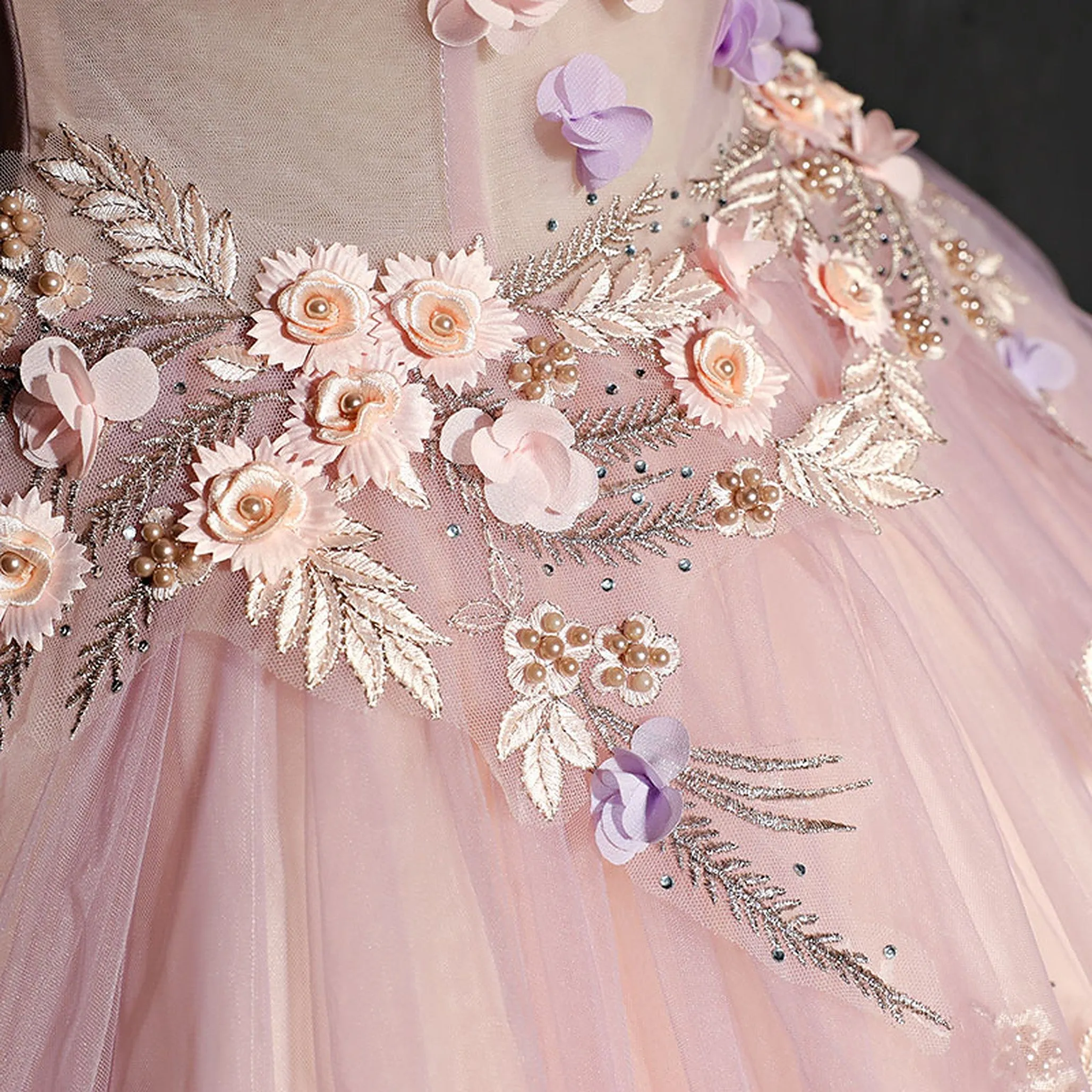 Elegant Pink Off-Shoulder Quinceañera and Evening Party Dress
