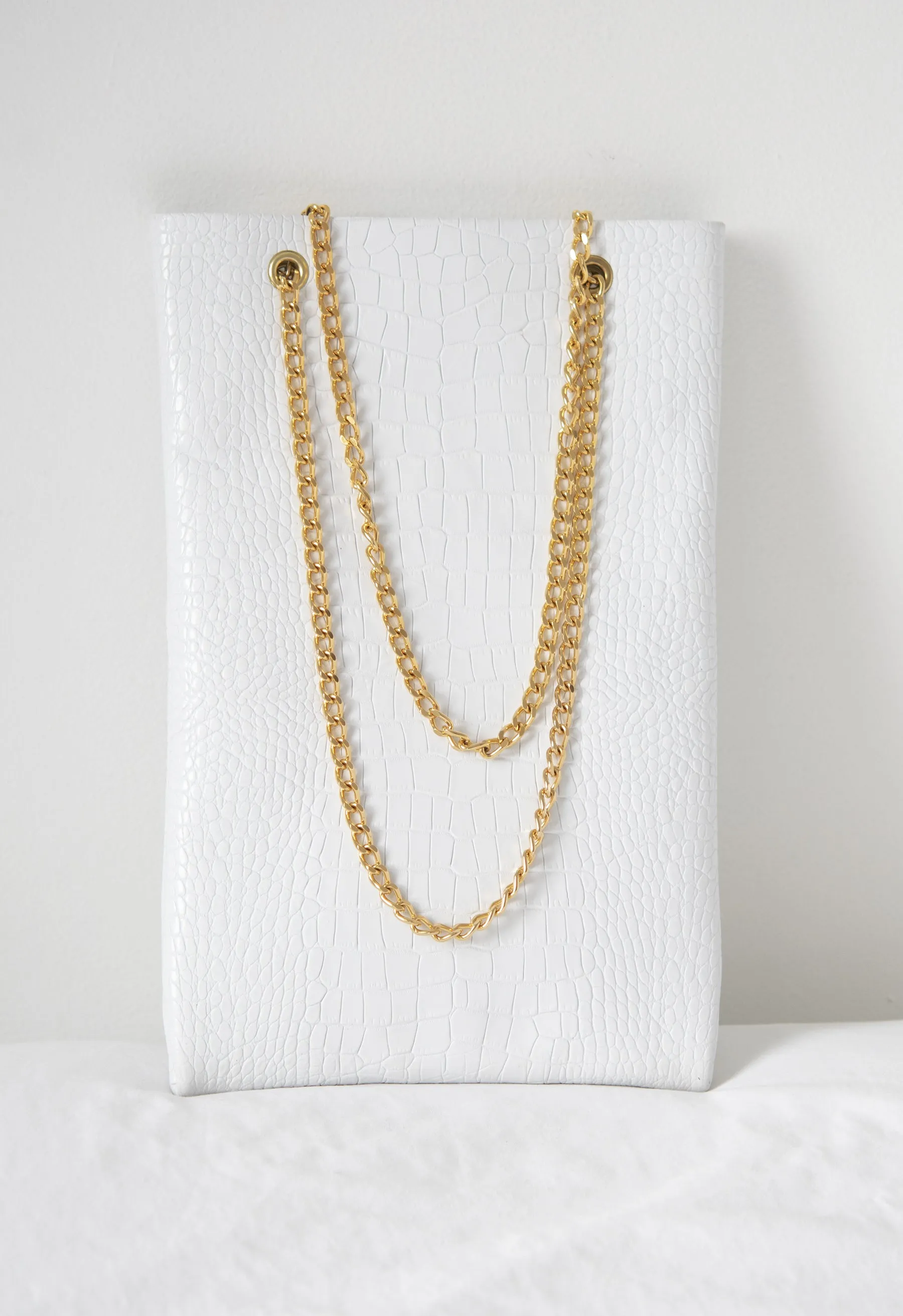 Embossed Croc Shop Tote