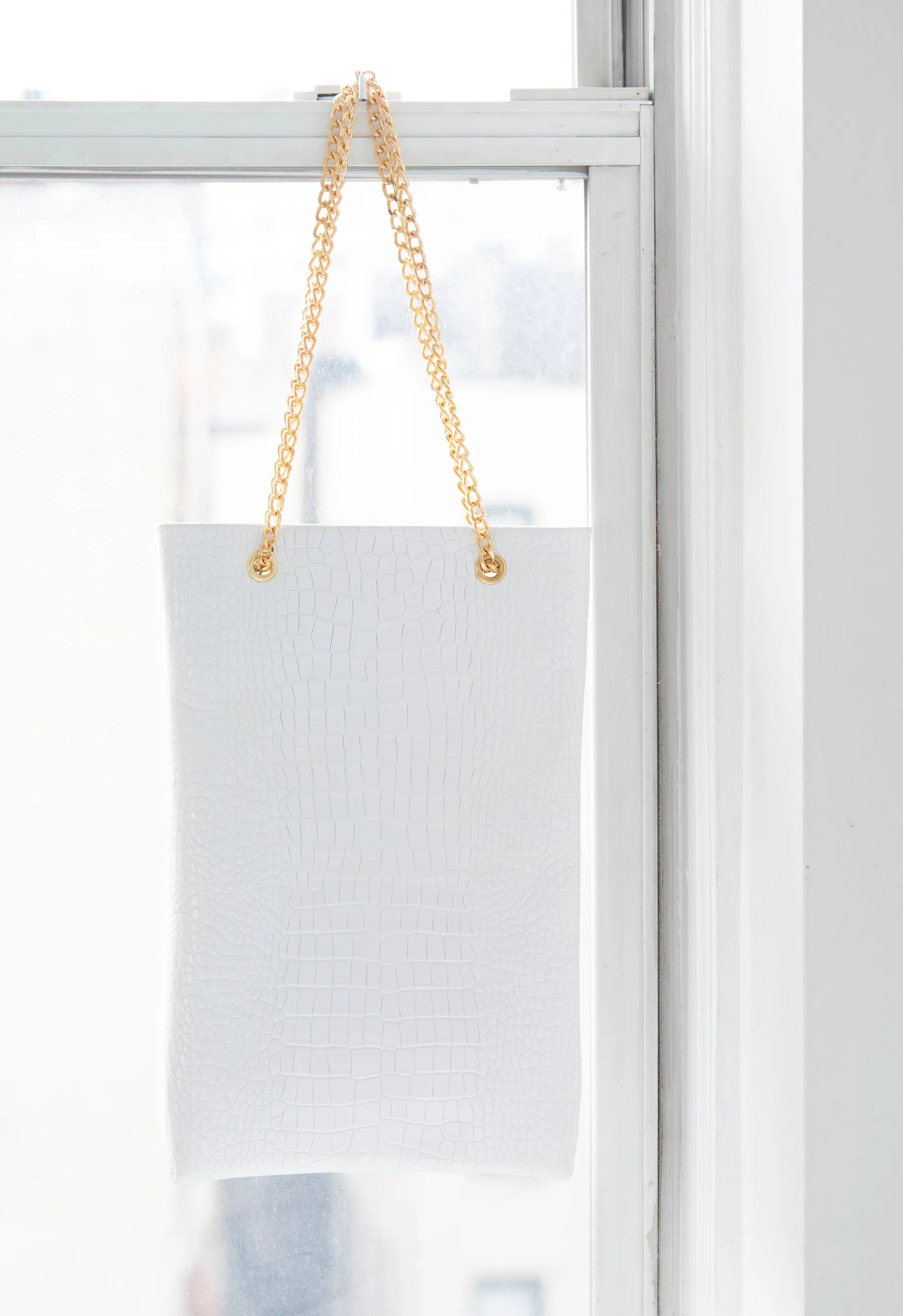 Embossed Croc Shop Tote
