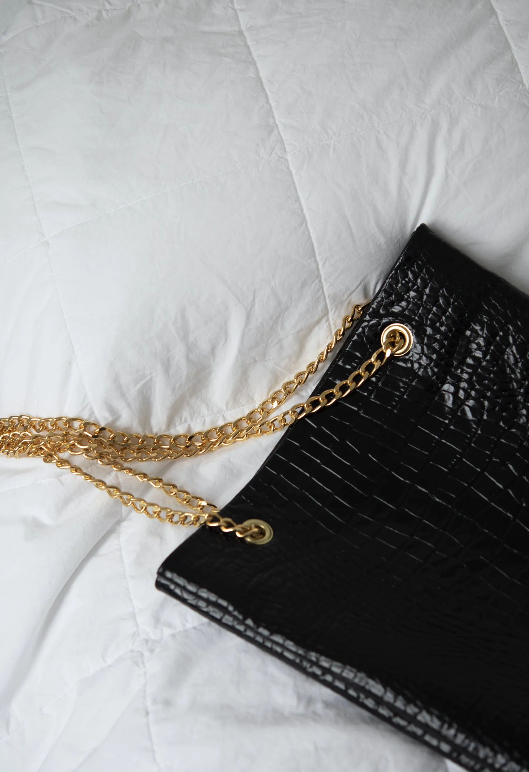 Embossed Croc Shop Tote