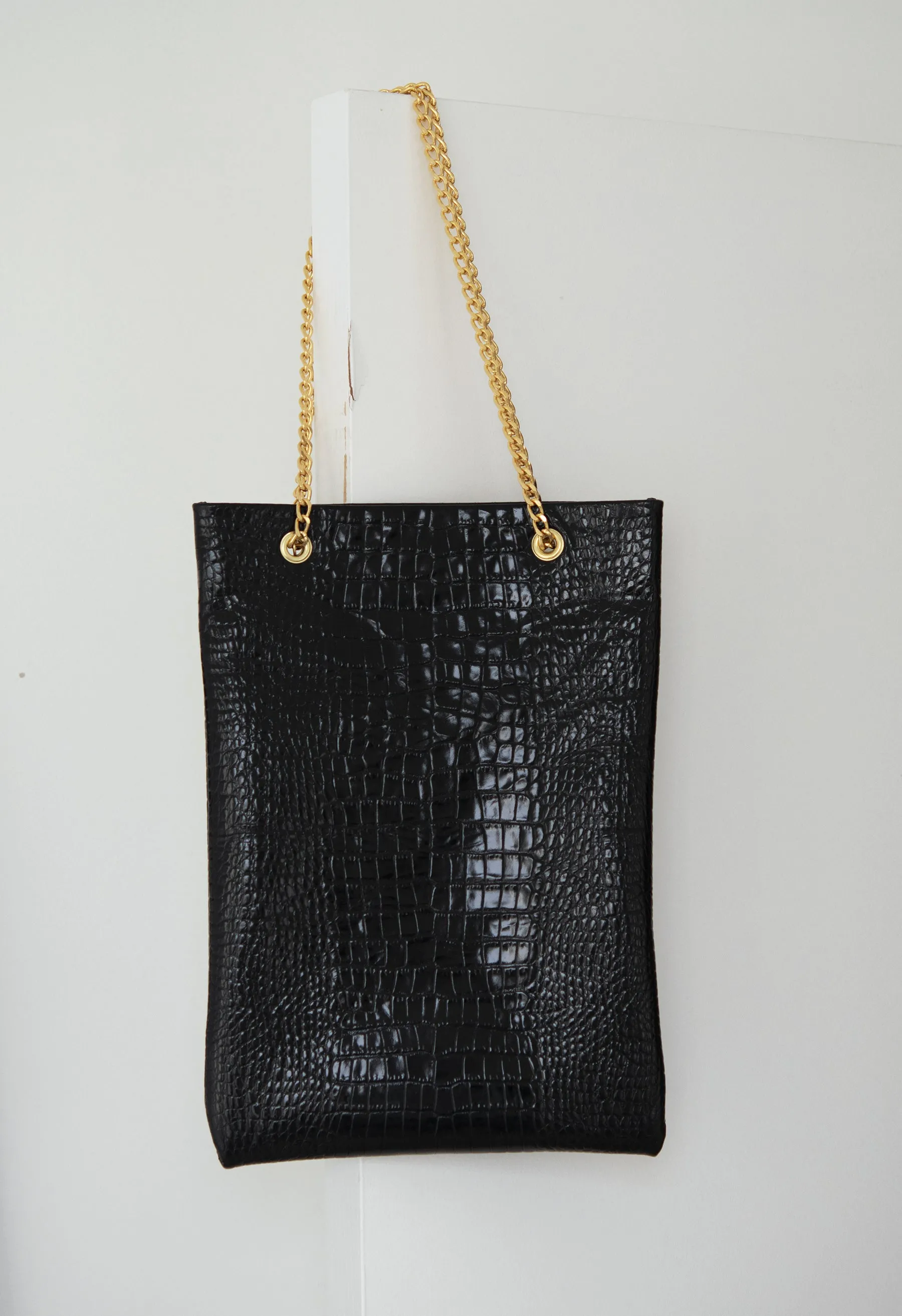 Embossed Croc Shop Tote